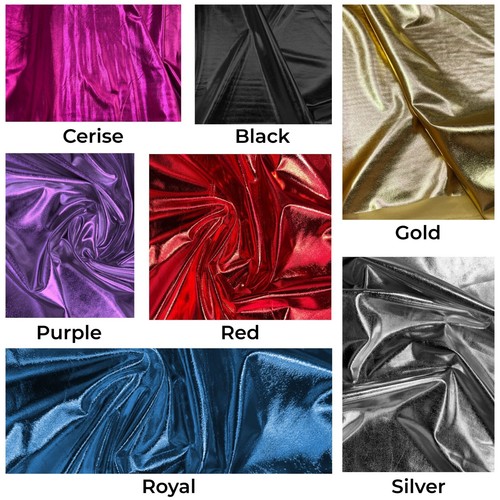 Metallic lycra stretch fabric - metallic,