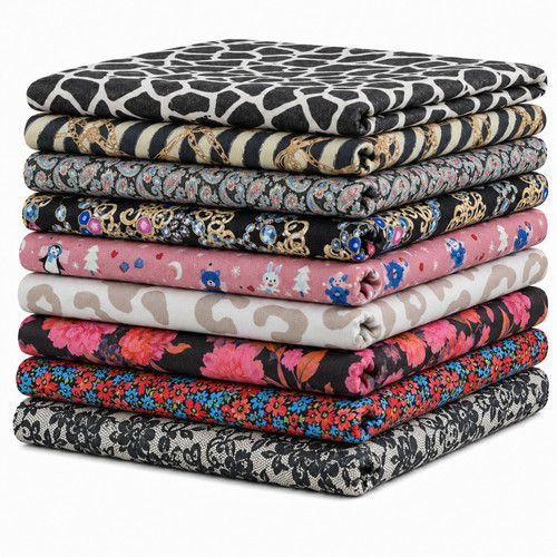 Printed jersey fabric wide - printed,