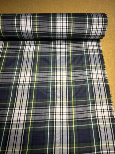 Metres blue green tartan - metres,