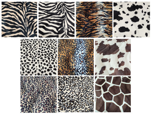 Super soft animal print velboa - soft,