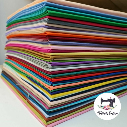 Plain polycotton cotton fabric - polycotton/cotton,