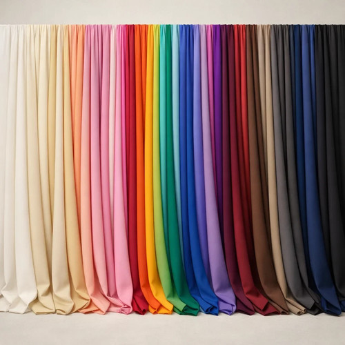 Plain coloured polycotton - coloured,