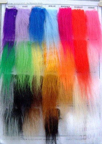 Fur fabric long hair faux - fur,