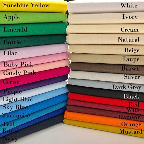 Plain 100 cotton fabric 60 - plain, 100%