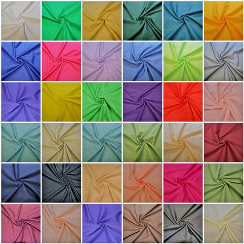 Plain polycotton fabric - plain,