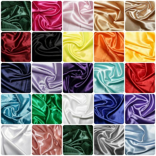 Silky satin dress - craft, fabric
