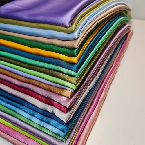 Crepe back satin fabric plain - crepe,