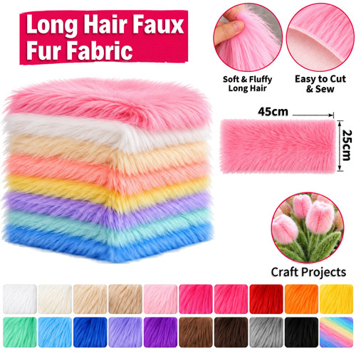 Long pile faux fur - long,