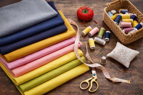 Plain cotton blend polycotton - plain,