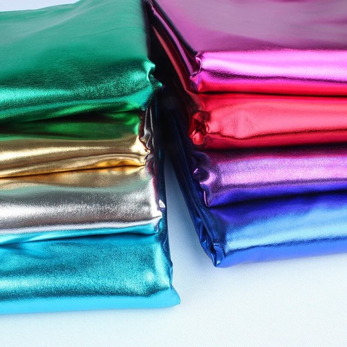 Gloss metallic lycra foil - metallic,
