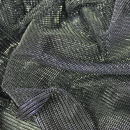 Silver black lurex metallic - silver/black,