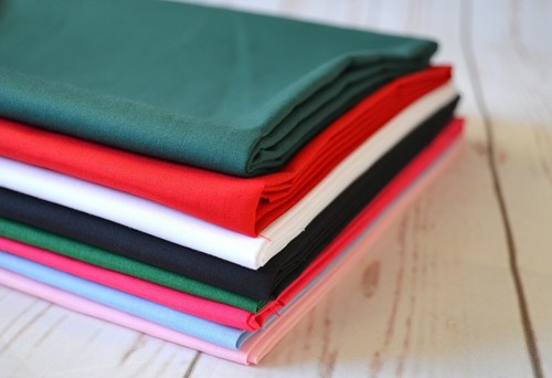 Polycotton plain fabric dress - polycotton,